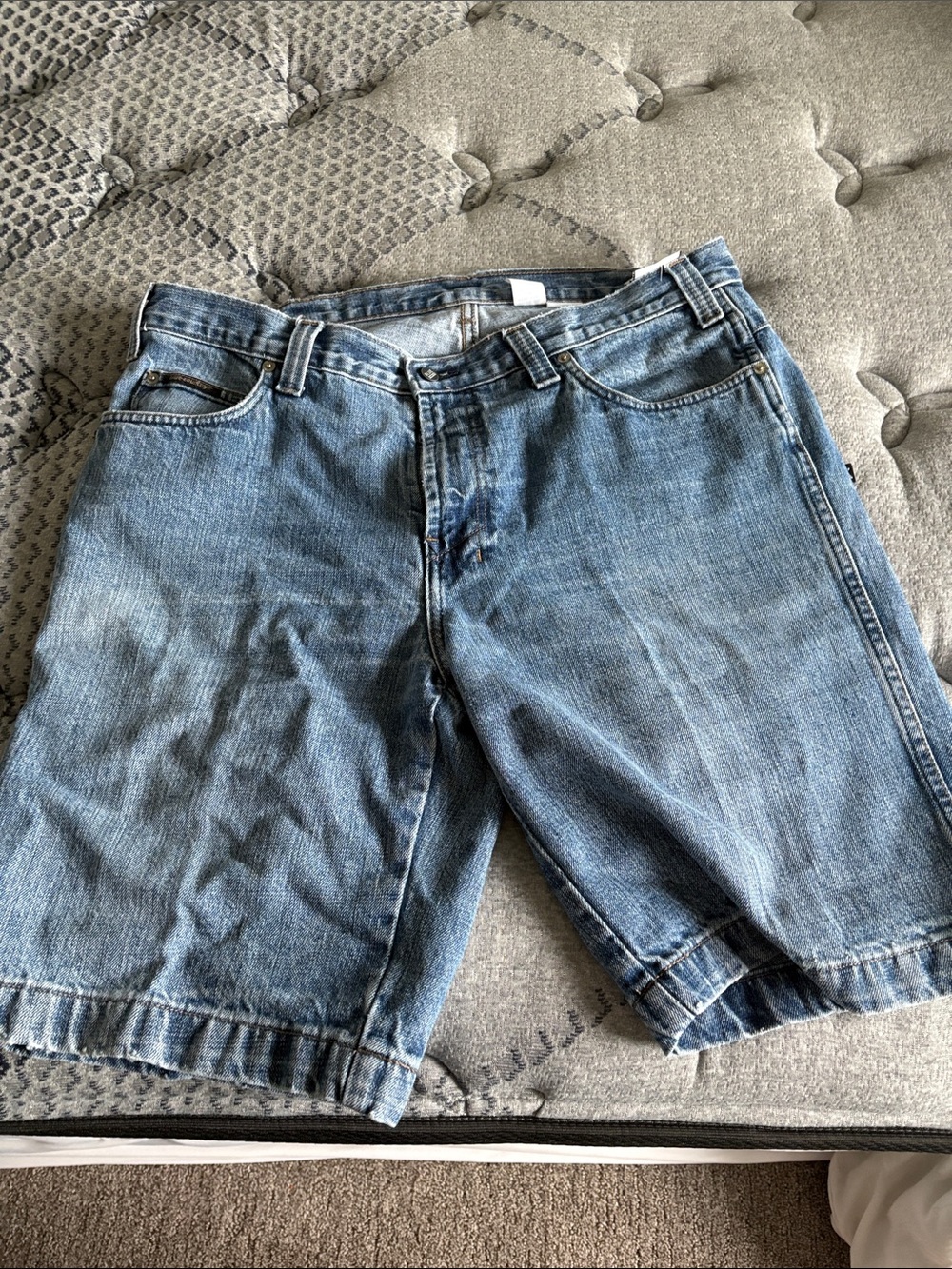 Men's Classic Denim Jean Shorts in Light Blue